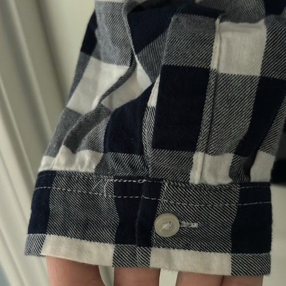 Blue & White Checked Flannel - Picture 4 of 5